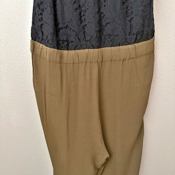 LEIFSDOTTIR x ANTHROPOLOGIE | Sani Lace Jumpsuit Moss Sleeveless Pockets | 14 - Picture 12 of 12